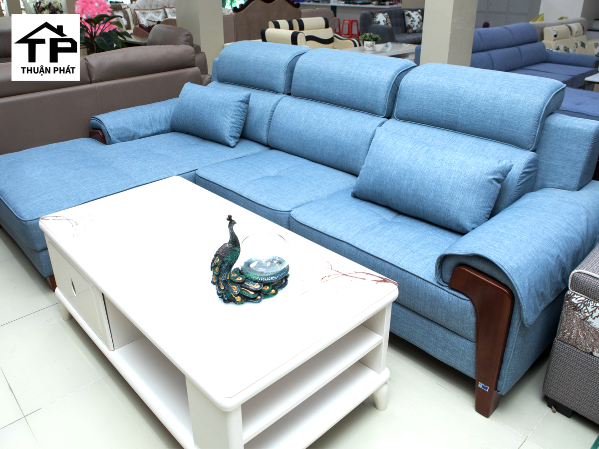 BỘ SOFA HÒA PHÁT NỈ MÀU XANH