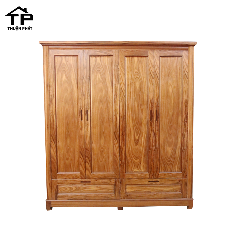 TỦ QUẦN ÁO GỖ HƯƠNG XÁM